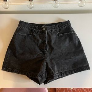 Vintage black jean shorts
